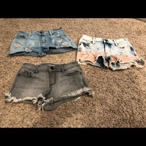 Lots of Girls Size 8 Denim Shorts Vintage Havana